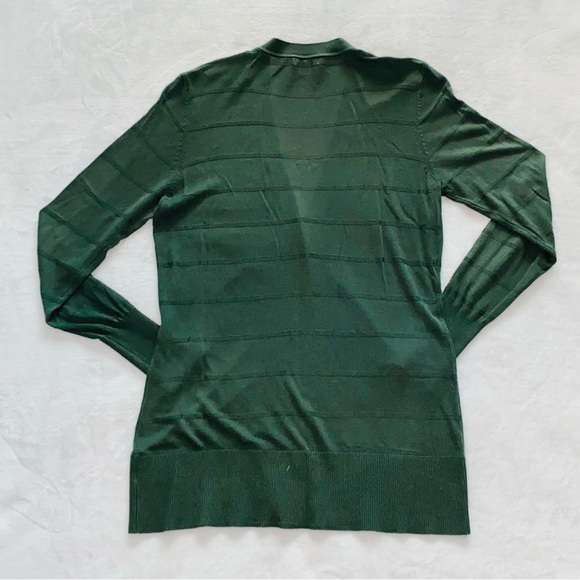 Merona Womens Button Up V Neck Cardigan Sweater in Green Size M Medium - Picture 3 of 9